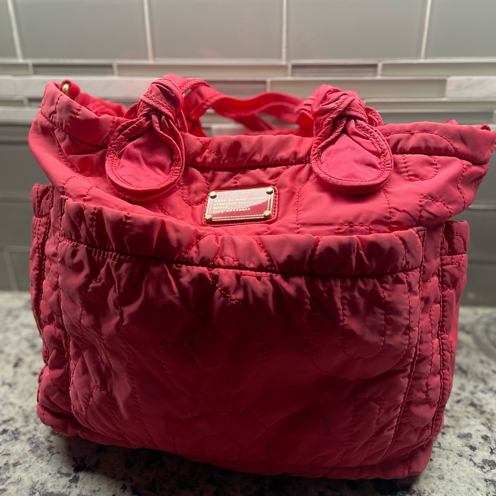Marc Jacobs Pink Eliz-a-baby Nylon Diaper Bag